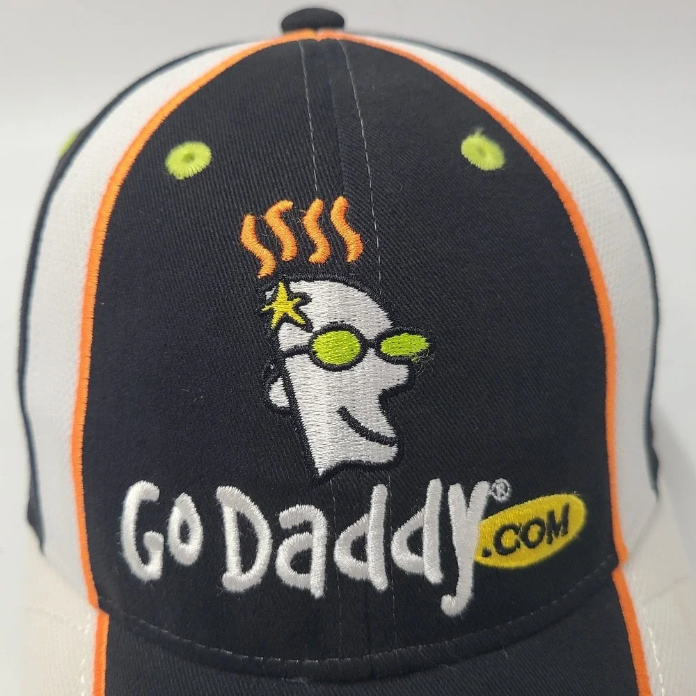 Mark Martin Hat Adjustable Chase Black NASCAR #5 Go Daddy Signed Autographed Men